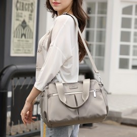 [Fashion Shoulder Bag] European And American Fashion Lady Crossbady Bag Joker Nylon Inclined Shoulder Bag Handbag And Contracted More Leisure Bag Handbag Single Shoulder Bag