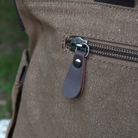 [Durable Crossbody Bag] Durable Large Capacity Canvas Crossbody Bag | Men's Casual Style with Multiple Pockets, Adjustable Strap, and Laptop Compartment for Daily Commuting & Outdoor Adventures